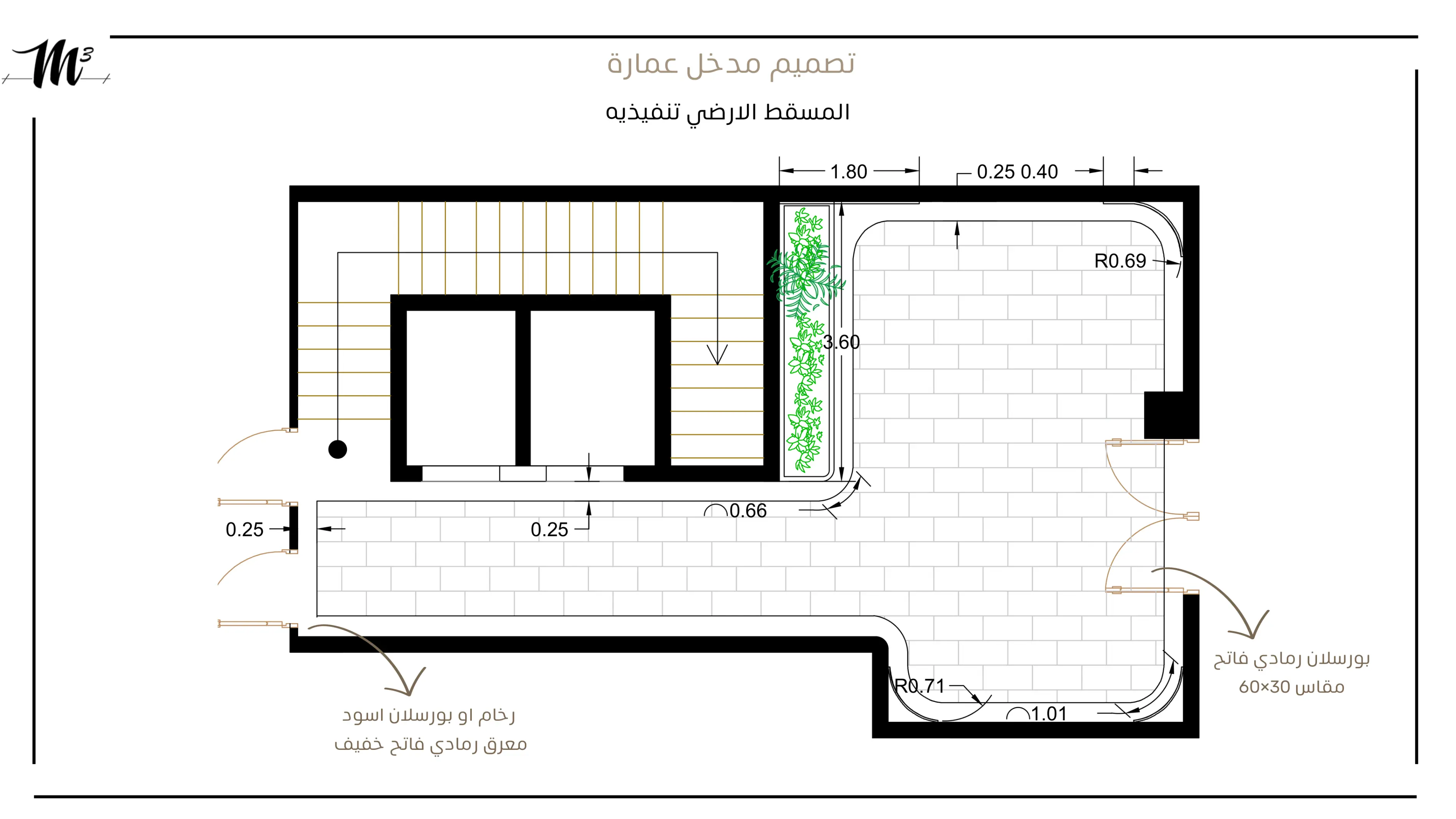 تصميم واجهات عمائر سكنية في أبحر - شركة المتر المكعب للتنفيذ والتصميم الداخلي