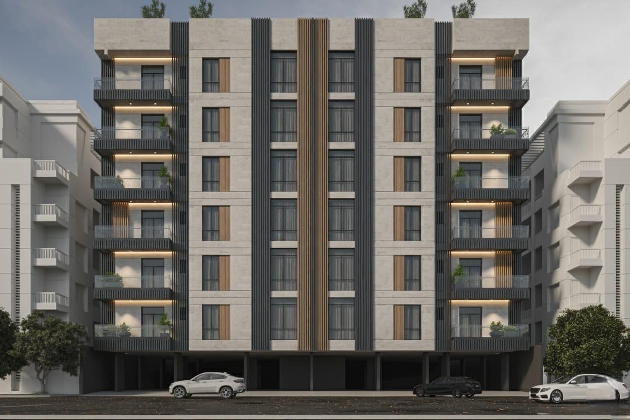 تصميم واجهات عمائر سكنية في أبحر - شركة المتر المكعب للتنفيذ والتصميم الداخلي