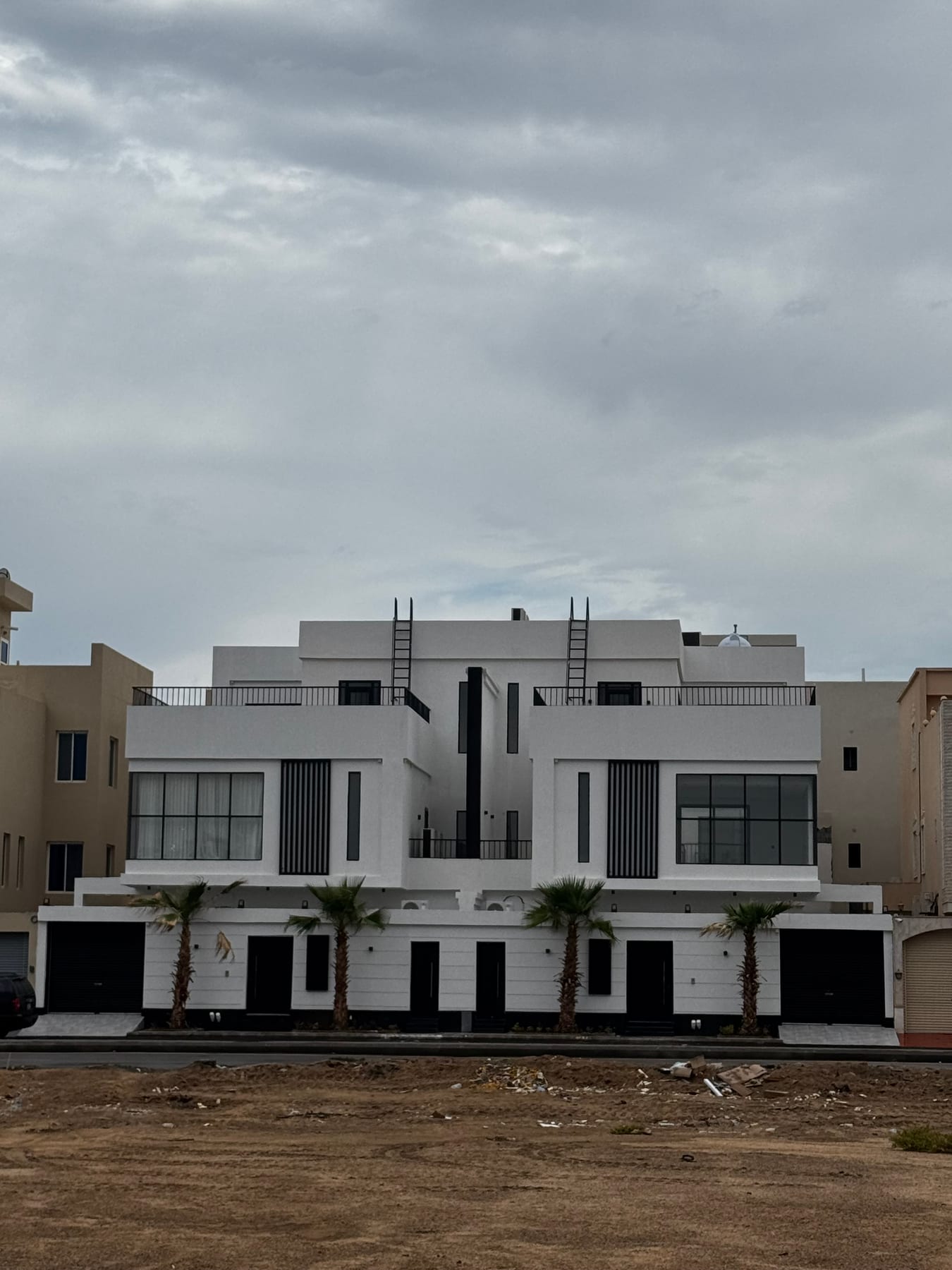 إشراف هندسي على تشطيب فيلا حي اللؤلؤة - الواجهة الخارجية